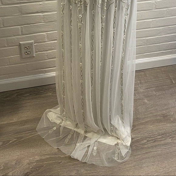 BHLDN Eliza beaded dress ivory 6 - Picture 7 of 9